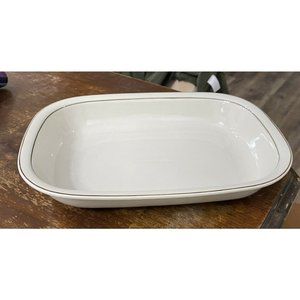 Arabia Finland Fennica Rectangular Baker Casserole Dish 12" Pottery Beige